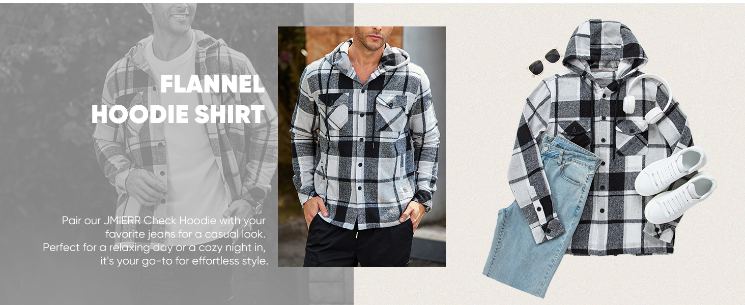 flannel hoodie