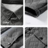 JMIERR Mens Quilted Shirt Jackets Casual Long Sleeve Snap Button Down Shirts with Pockets - Image 5