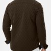 JMIERR Mens Quilted Shirt Jackets Casual Long Sleeve Snap Button Down Shirts with Pockets - Image 10