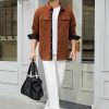 JMIERR Mens Quilted Shirt Jackets Casual Long Sleeve Snap Button Down Shirts with Pockets - Image 22