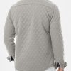 JMIERR Mens Quilted Shirt Jackets Casual Long Sleeve Snap Button Down Shirts with Pockets - Image 25