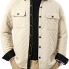 JMIERR Mens Quilted Shirt Jackets Casual Long Sleeve Snap Button Down Shirts with Pockets - Image 30
