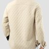 JMIERR Mens Quilted Shirt Jackets Casual Long Sleeve Snap Button Down Shirts with Pockets - Image 32