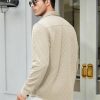 JMIERR Mens Quilted Shirt Jackets Casual Long Sleeve Snap Button Down Shirts with Pockets - Image 37