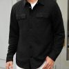 JMIERR Mens Quilted Shirt Jackets Casual Long Sleeve Snap Button Down Shirts with Pockets - Image 44