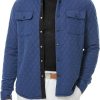 JMIERR Mens Quilted Shirt Jackets Casual Long Sleeve Snap Button Down Shirts with Pockets - Image 47