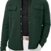 JMIERR Mens Quilted Shirt Jackets Casual Long Sleeve Snap Button Down Shirts with Pockets - Image 63