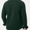 JMIERR Mens Quilted Shirt Jackets Casual Long Sleeve Snap Button Down Shirts with Pockets - Image 64