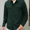 JMIERR Mens Quilted Shirt Jackets Casual Long Sleeve Snap Button Down Shirts with Pockets - Image 67