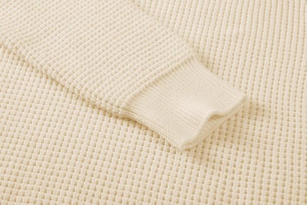 JMIERR Men's Crewneck Pullover Sweater Waffle Textured Knitted Sweaters Casual Loose Fit Sweaters with Ribbing Edge - Image 111