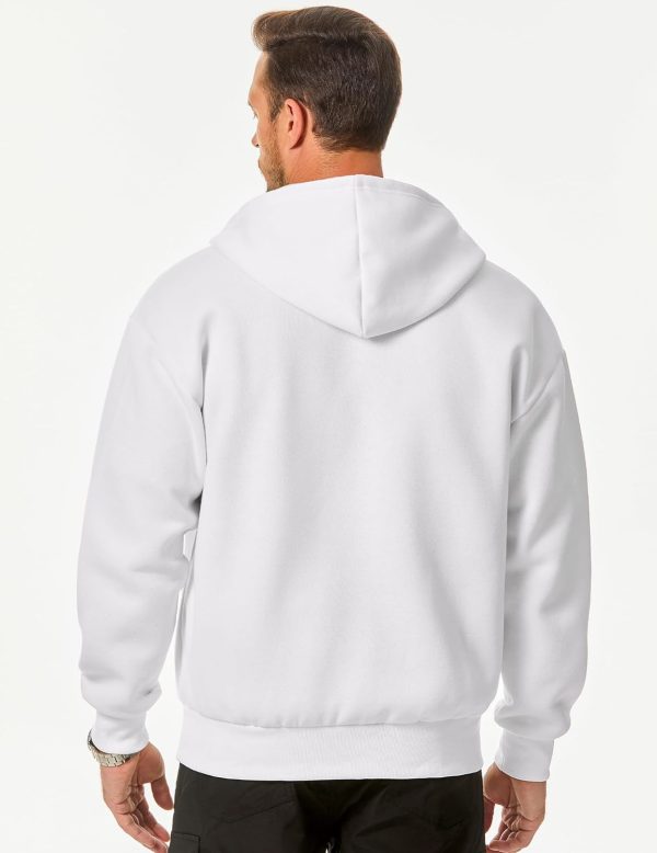 JMIERR Mens Full Zip Casual Cotton Hooded Fleece Drawstring Hoodies Pullover Sweatshirts Casual Long Sleeve Shirts - Image 59