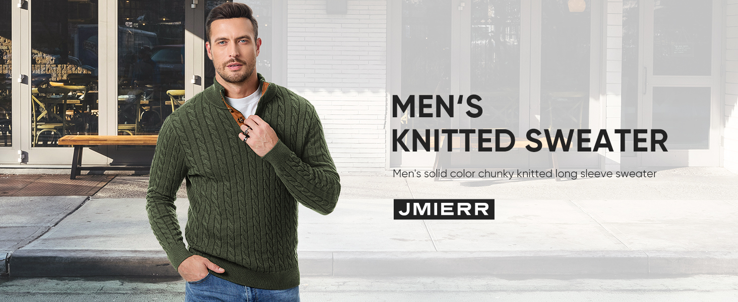 Men's Cable Knit Sweatshirt