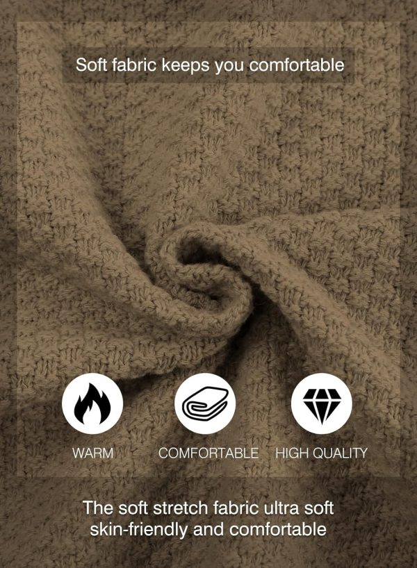 JMIERR Men's Casual Long Sleeve Shawl Collar Buttons Down Cable Knit Cardigan Sweater with Pockets - Image 22