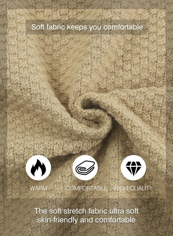 JMIERR Men's Casual Long Sleeve Shawl Collar Buttons Down Cable Knit Cardigan Sweater with Pockets - Image 30