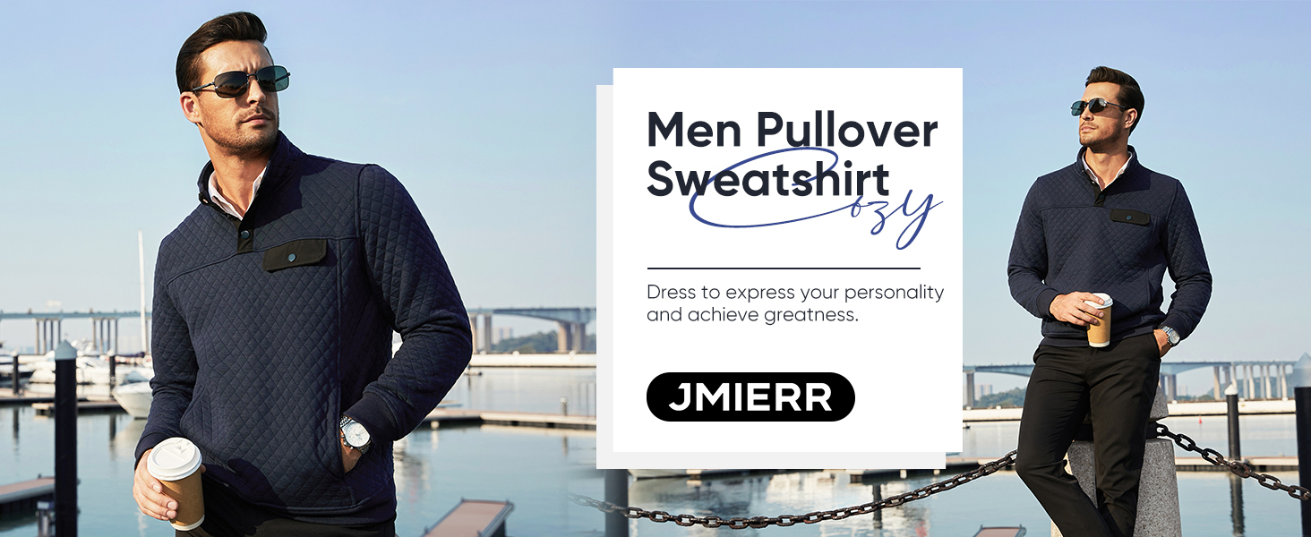 JMIERR Men's Quilted Sweatshirt