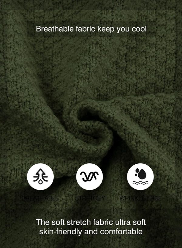 JMIERR Men's Casual Long Sleeve Shawl Collar Buttons Down Cable Knit Cardigan Sweater with Pockets - Image 60