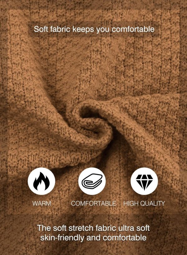 JMIERR Men's Casual Long Sleeve Shawl Collar Buttons Down Cable Knit Cardigan Sweater with Pockets - Image 84