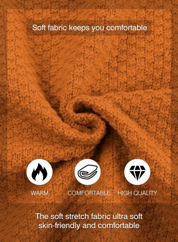 JMIERR Men's Casual Long Sleeve Shawl Collar Buttons Down Cable Knit Cardigan Sweater with Pockets - Image 92