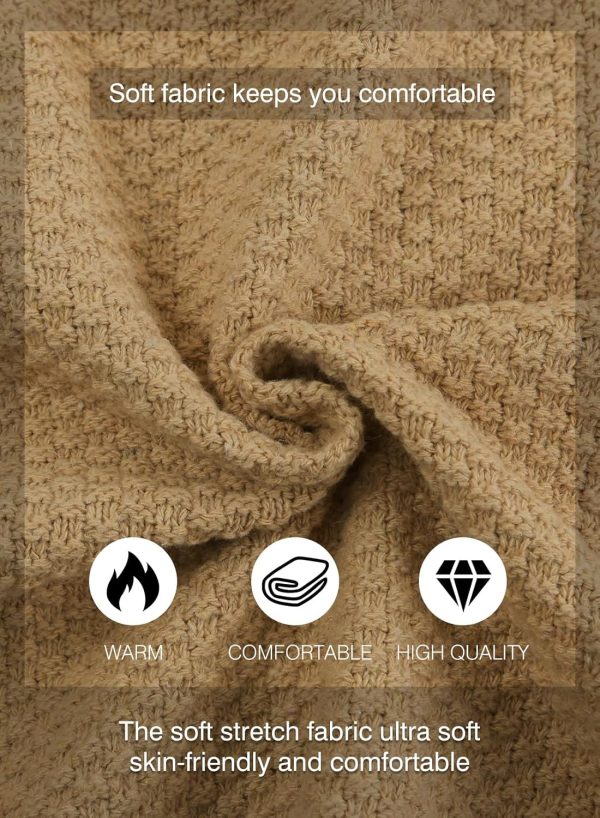 JMIERR Men's Casual Long Sleeve Shawl Collar Buttons Down Cable Knit Cardigan Sweater with Pockets - Image 108