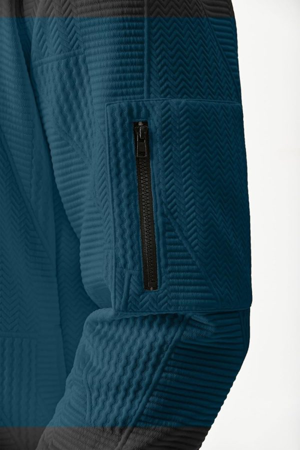 JMIERR Mens Casual Jacquard Bomber Jackets Color-Block Lightweight Varsity Jacket Fashion Zipper Coat with Pockets - Image 36
