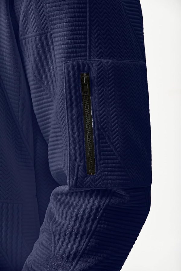JMIERR Mens Casual Jacquard Bomber Jackets Color-Block Lightweight Varsity Jacket Fashion Zipper Coat with Pockets - Image 84