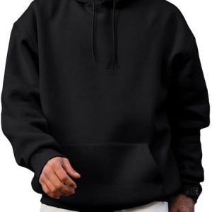 JMIERR Mens Casual Cotton Hooded Collar Drawstring Hoodies Pullover Sweatshirts Casual Long Sleeve Shirts