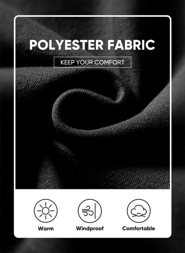 JMIERR Mens Casual Cotton Hooded Collar Drawstring Hoodies Pullover Sweatshirts Casual Long Sleeve Shirts - Image 4