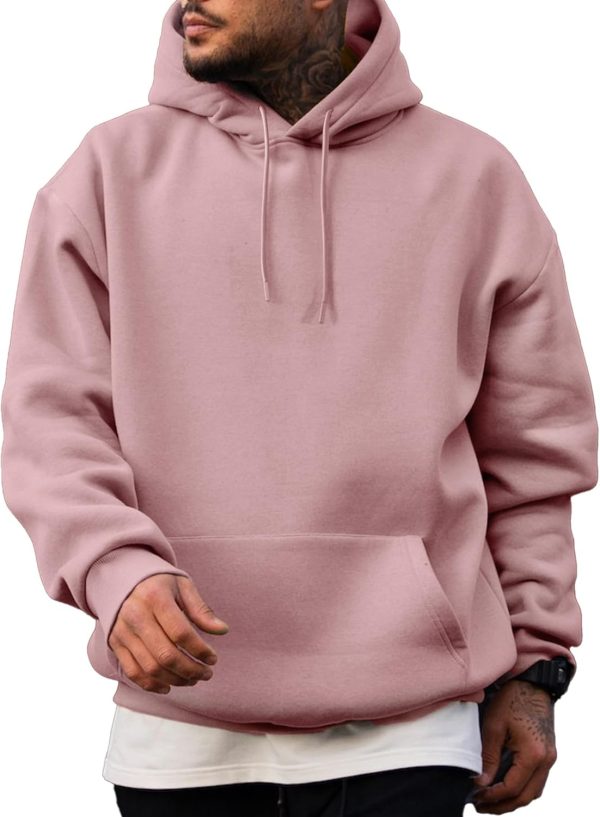 JMIERR Mens Casual Cotton Hooded Collar Drawstring Hoodies Pullover Sweatshirts Casual Long Sleeve Shirts - Image 9