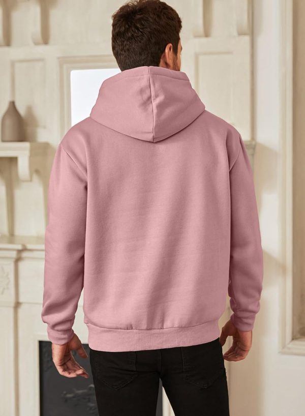 JMIERR Mens Casual Cotton Hooded Collar Drawstring Hoodies Pullover Sweatshirts Casual Long Sleeve Shirts - Image 10