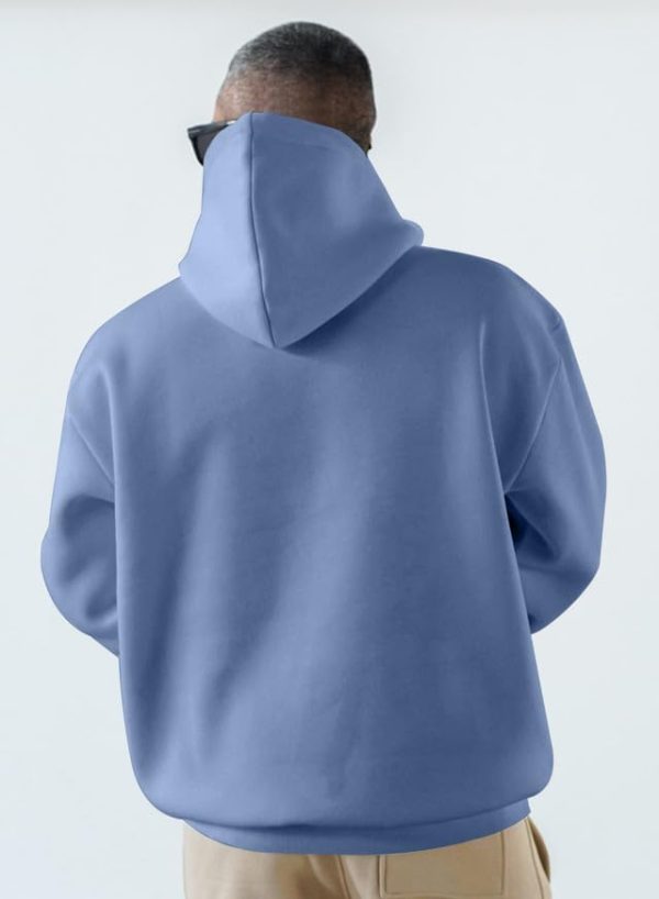 JMIERR Mens Casual Cotton Hooded Collar Drawstring Hoodies Pullover Sweatshirts Casual Long Sleeve Shirts - Image 17