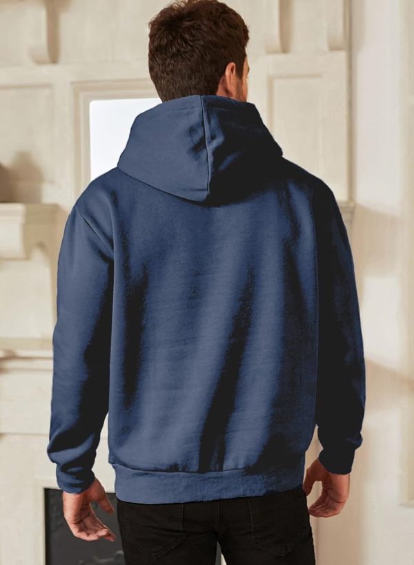 JMIERR Mens Casual Cotton Hooded Collar Drawstring Hoodies Pullover Sweatshirts Casual Long Sleeve Shirts - Image 48