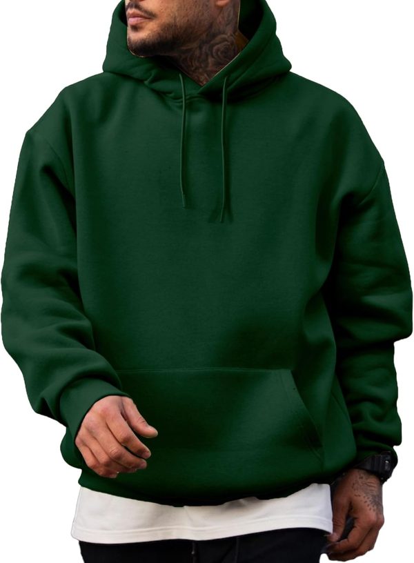 JMIERR Mens Casual Cotton Hooded Collar Drawstring Hoodies Pullover Sweatshirts Casual Long Sleeve Shirts - Image 54