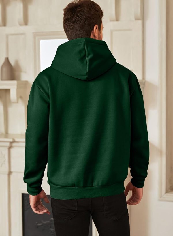 JMIERR Mens Casual Cotton Hooded Collar Drawstring Hoodies Pullover Sweatshirts Casual Long Sleeve Shirts - Image 55