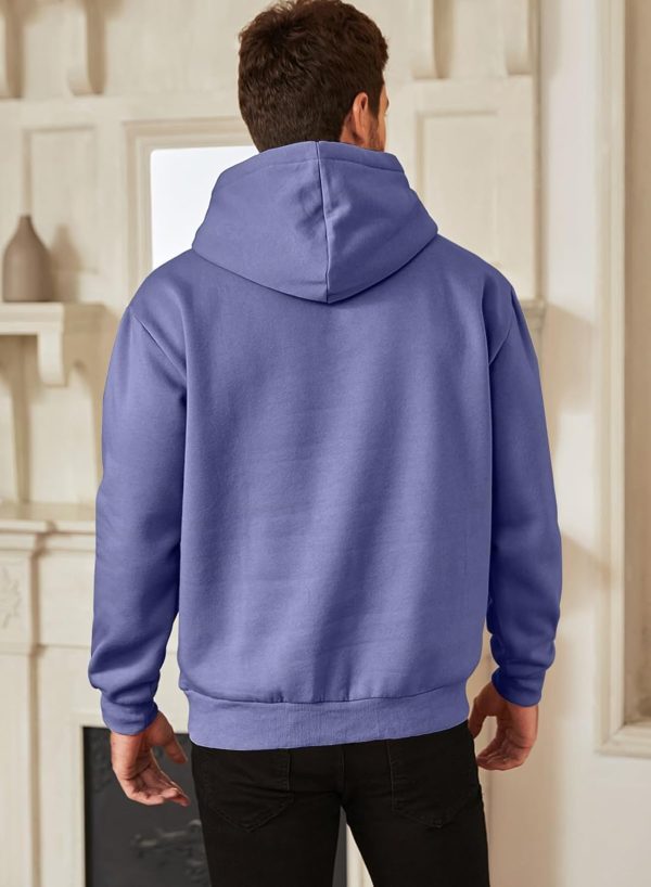 JMIERR Mens Casual Cotton Hooded Collar Drawstring Hoodies Pullover Sweatshirts Casual Long Sleeve Shirts - Image 62