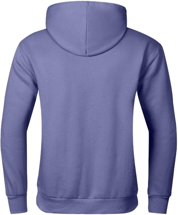 JMIERR Mens Casual Cotton Hooded Collar Drawstring Hoodies Pullover Sweatshirts Casual Long Sleeve Shirts - Image 66