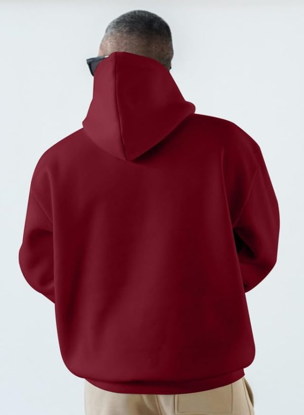JMIERR Mens Casual Cotton Hooded Collar Drawstring Hoodies Pullover Sweatshirts Casual Long Sleeve Shirts - Image 69