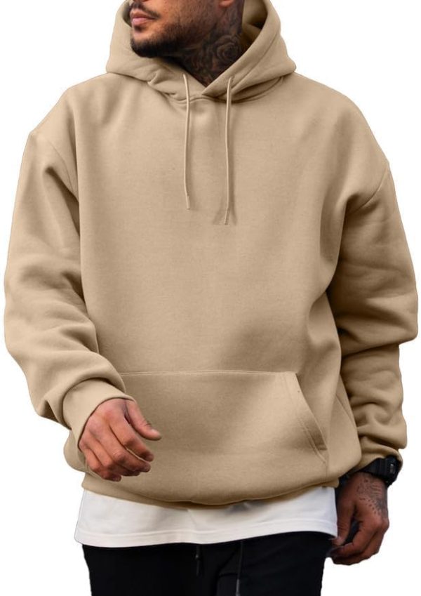 JMIERR Mens Casual Cotton Hooded Collar Drawstring Hoodies Pullover Sweatshirts Casual Long Sleeve Shirts - Image 77