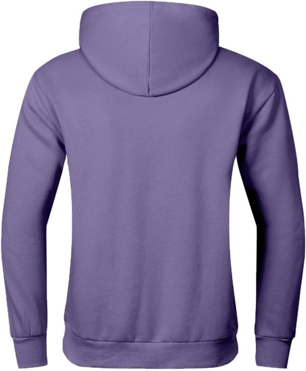 JMIERR Mens Casual Cotton Hooded Collar Drawstring Hoodies Pullover Sweatshirts Casual Long Sleeve Shirts - Image 143
